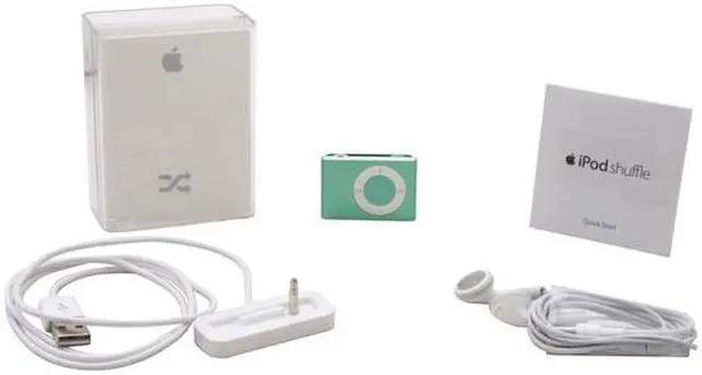 Alt view image 12 of 12 - Apple iPod shuffle 2GB (GREEN) MB685LL/A