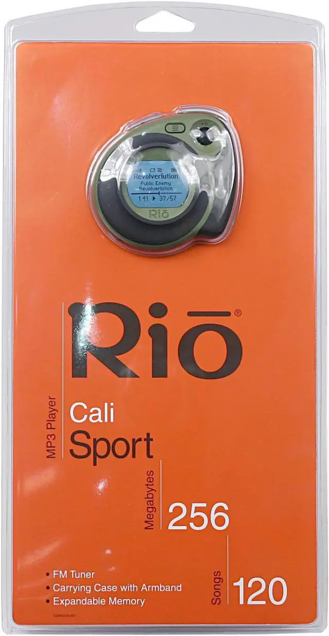 Alt view image 4 of 4 - Rio Black/Green 256MB MP3 Player Cali