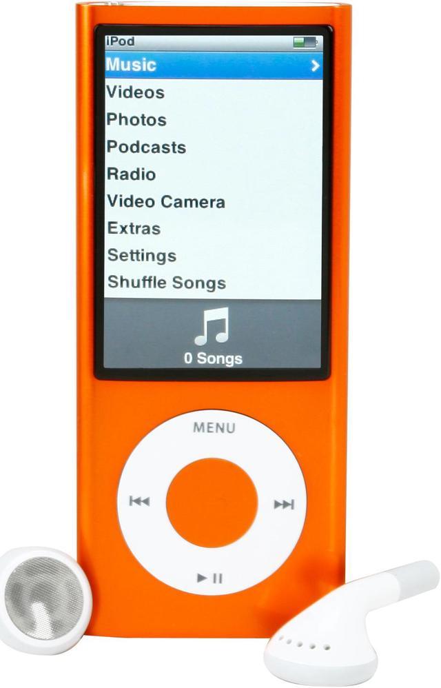 Apple - iPod nano 8GB - 5th Gen w/ Camera (ORANGE) MC046LL/A