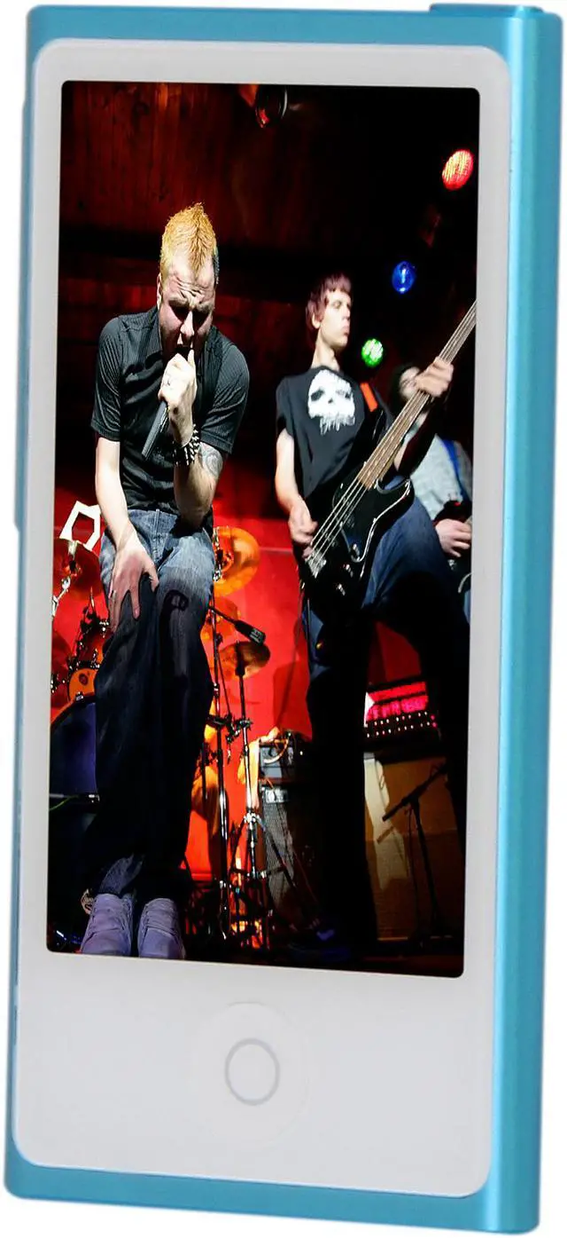 Alt view image 3 of 9 - Apple iPod nano (7th Gen) 2.5" Blue 16GB MP3 Player MD477LL/A