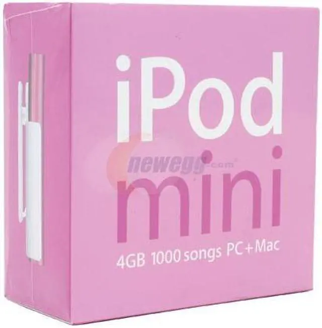 Alt view image 3 of 3 - Apple iPod mini (2nd Gen) 1.67" Pink 4GB MP3 Player M9804LL/A