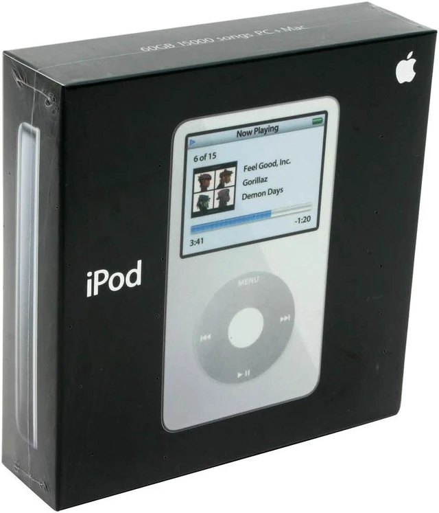 Alt view image 9 of 9 - Apple iPod video 2.5" White 60GB MP3 / MP4 Player MA003LL/A