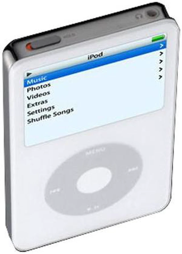 Alt view image 2 of 9 - Apple iPod video 2.5" White 60GB MP3 / MP4 Player MA003LL/A