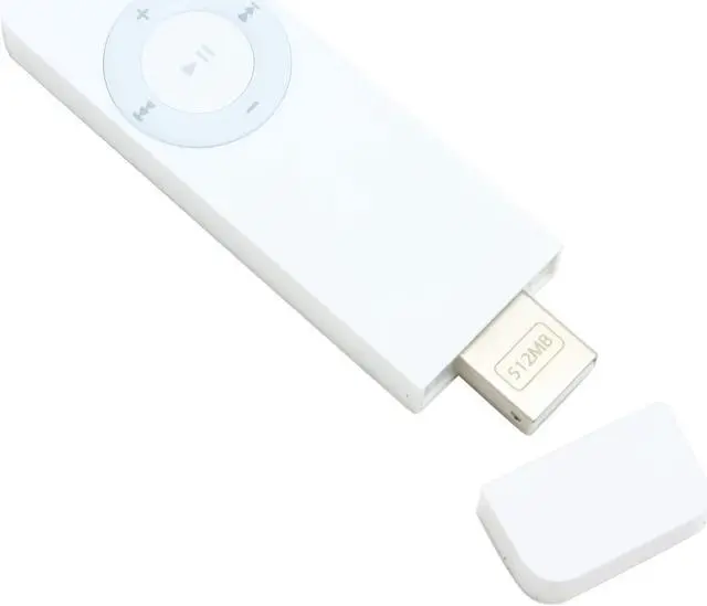Alt view image 5 of 7 - Hewlett-Packard iPod shuffle (1st Gen) White 512MB MP3 Player