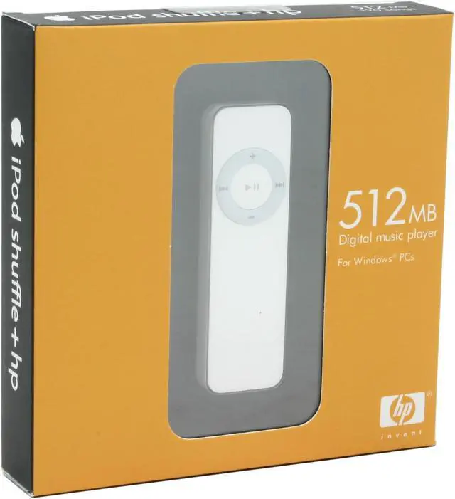 Alt view image 7 of 7 - Hewlett-Packard iPod shuffle (1st Gen) White 512MB MP3 Player
