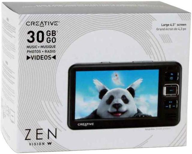 Alt view image 10 of 10 - Creative ZEN Vision W 4.3" Black 30GB MP3 / MP4 Player