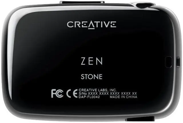 Alt view image 4 of 5 - Creative ZEN STONE Black 1GB MP3 Player