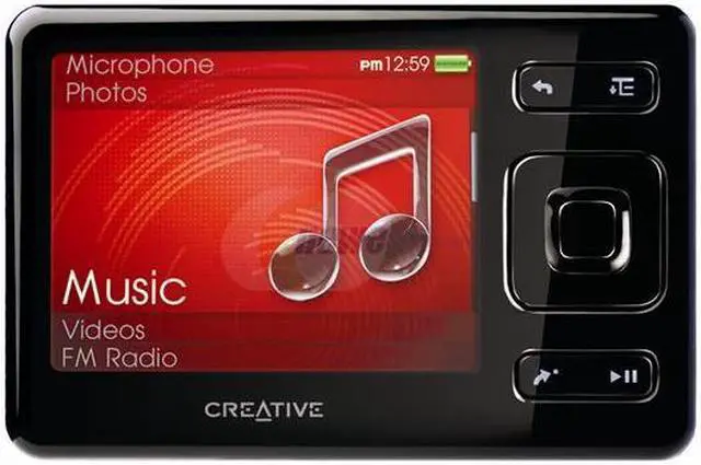 Alt view image 5 of 8 - Creative ZEN 2.5" Black 8GB MP3 / MP4 Player
