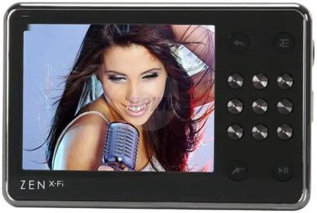 Alt view image 2 of 12 - Creative ZEN X-Fi 2.5" Black 16GB MP3 / MP4 Player With Wireless LAN