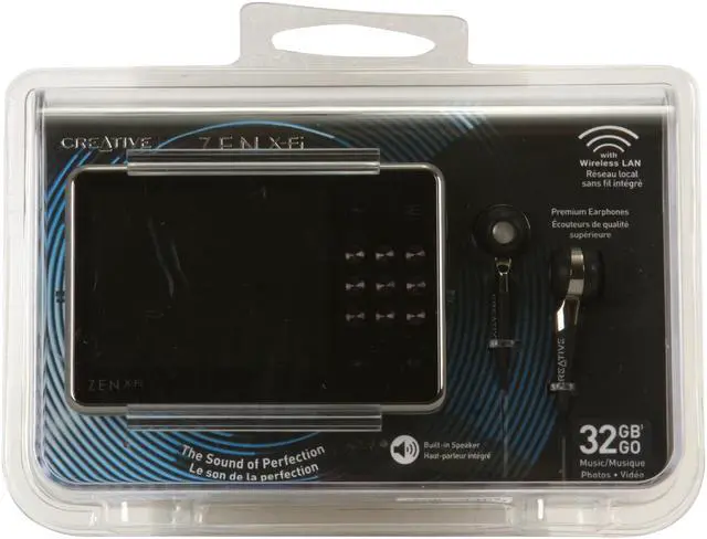 Alt view image 11 of 11 - Creative ZEN X-Fi 2.5" Black 32GB MP3 / MP4 Player With Wireless LAN