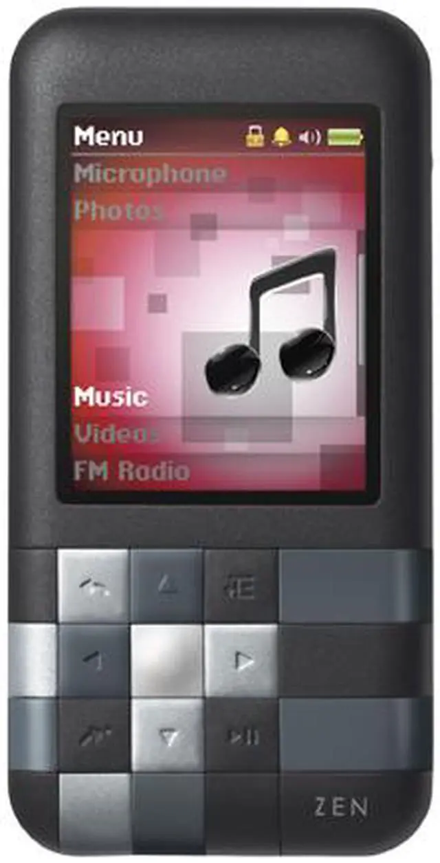 Alt view image 4 of 12 - Creative ZEN Mozaic 1.8" Black 4GB MP3 / MP4 Player