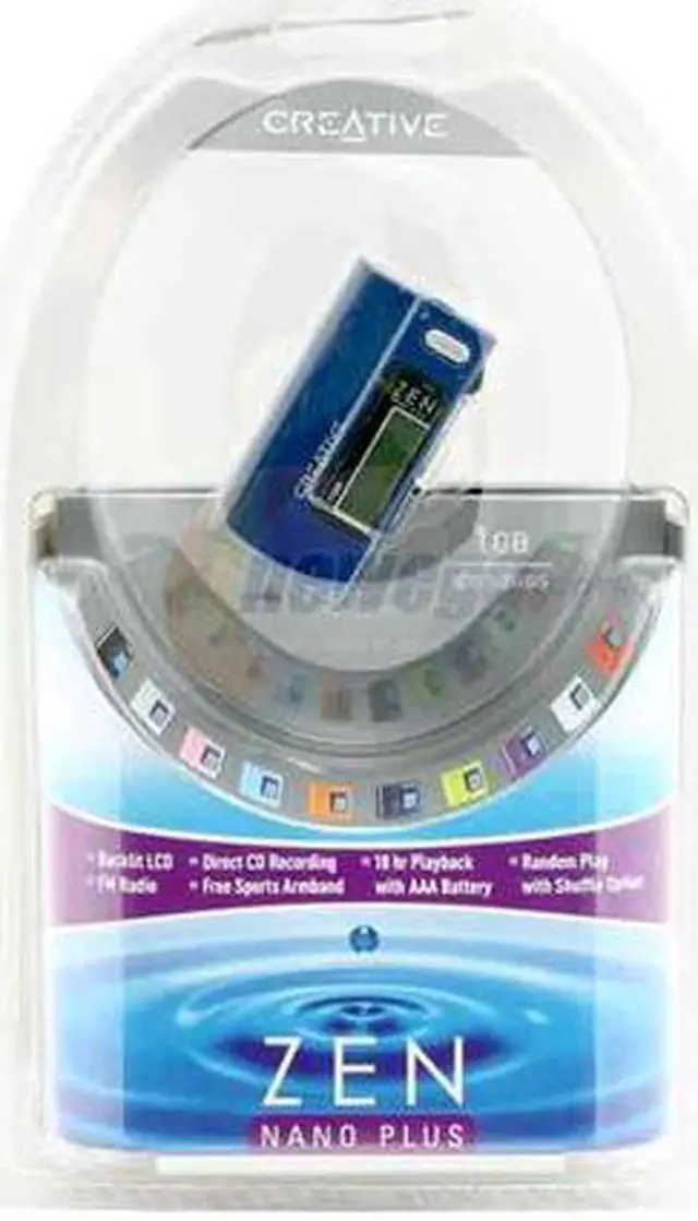 Alt view image 4 of 4 - Creative ZEN Nano Plus Blue 1GB MP3 Player