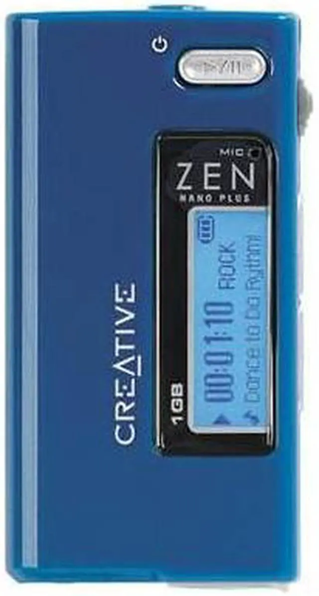 Alt view image 2 of 4 - Creative ZEN Nano Plus Blue 1GB MP3 Player