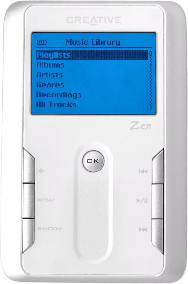 Main image of Creative White 20GB MP3 Player 70PF099000010