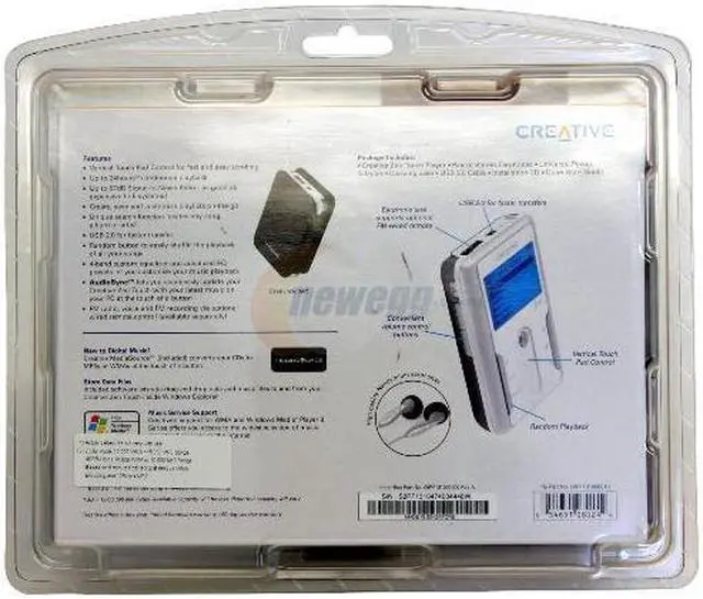 Alt view image 3 of 4 - Creative White 40GB MP3 Player 70PF131000010