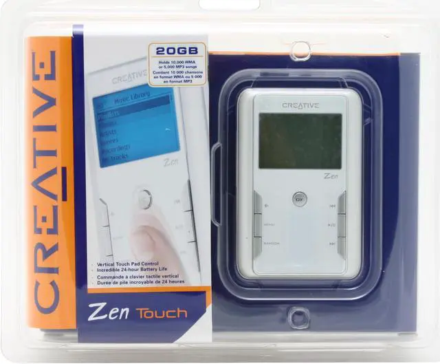 Alt view image 2 of 3 - Creative ZEN Touch White/Silver 20GB