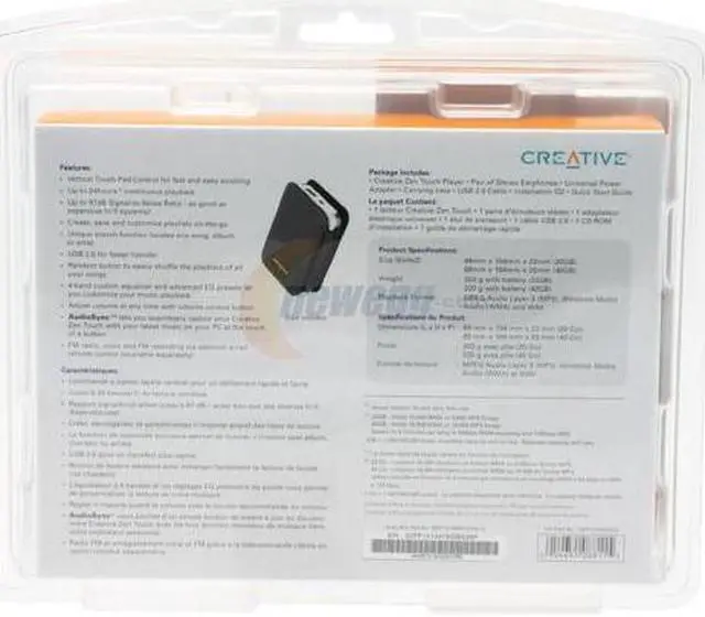 Alt view image 3 of 3 - Creative ZEN Touch White 20GB