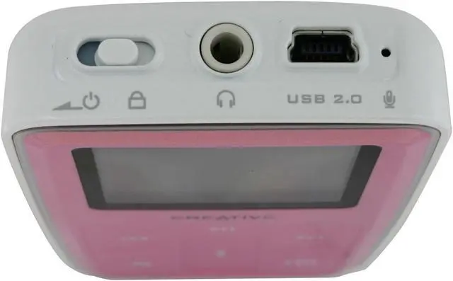 Alt view image 4 of 10 - Creative ZEN Microphoto Pink 8GB MP3 Player