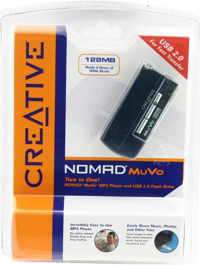 Alt view image 2 of 3 - Creative MuVo Black 128MB MP3 Player