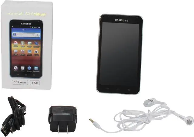 Alt view image 3 of 3 - SAMSUNG Galaxy 5" White/Black 8GB Android Player YP-G70CWY