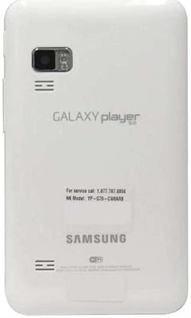 Alt view image 3 of 6 - Samsung Galaxy 8GB 5" Android Player WiFi Bluetooth MP3 3.2MP YP-G70-CW8ARB White