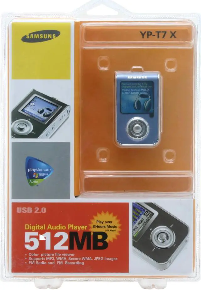 Alt view image 3 of 3 - SAMSUNG 512MB MP3 Player YP-T7X
