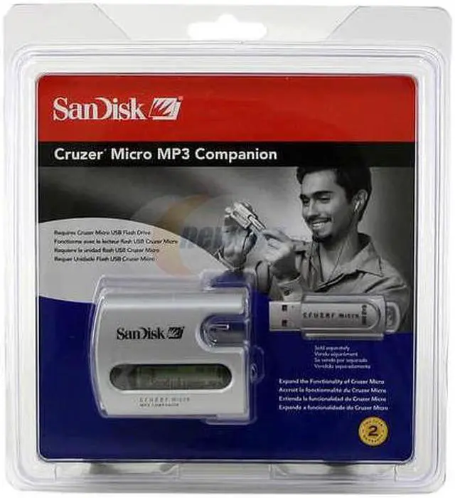 Alt view image 2 of 2 - SanDisk Silver MP3 Player Cruer Micro MP3 Companion