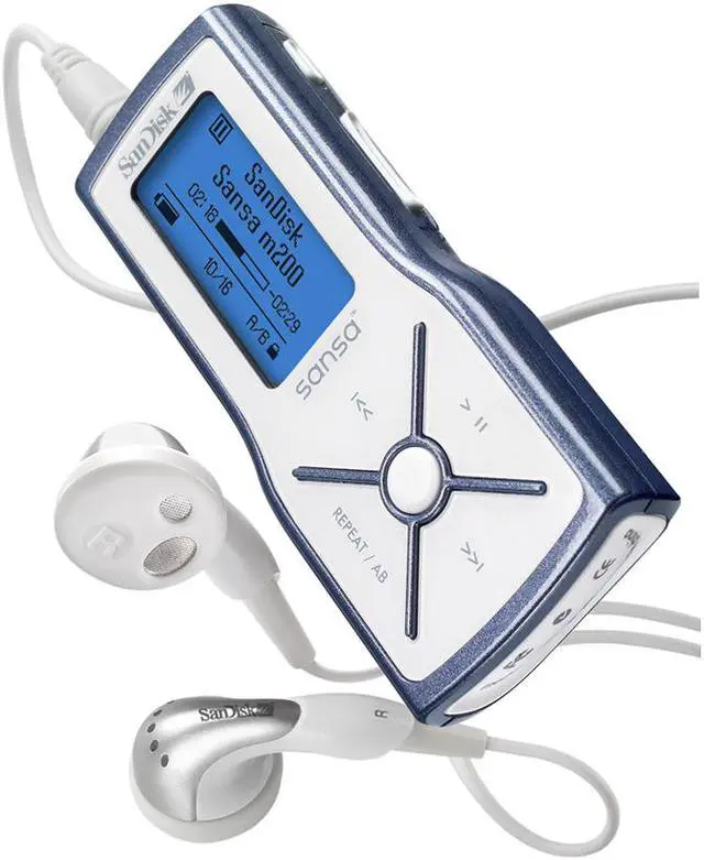 Main image of SanDisk Sansa m200 Silver/Black 4GB MP3 Player Sansa m260