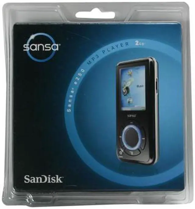 Alt view image 3 of 3 - SanDisk Sansa e200 1.8" Black 2GB MP3 Player Sansa e250