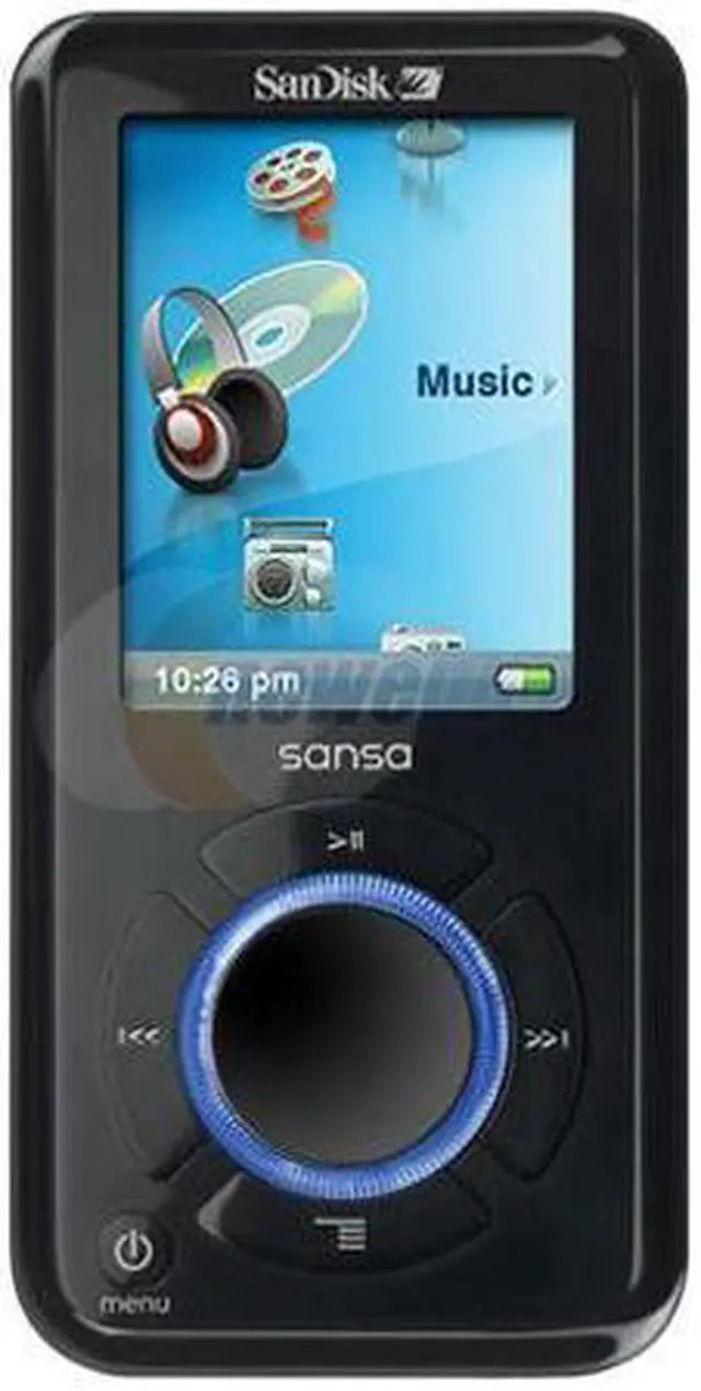 Main image of SanDisk 1.8" Black 4GB MP3 Player Sansa e260
