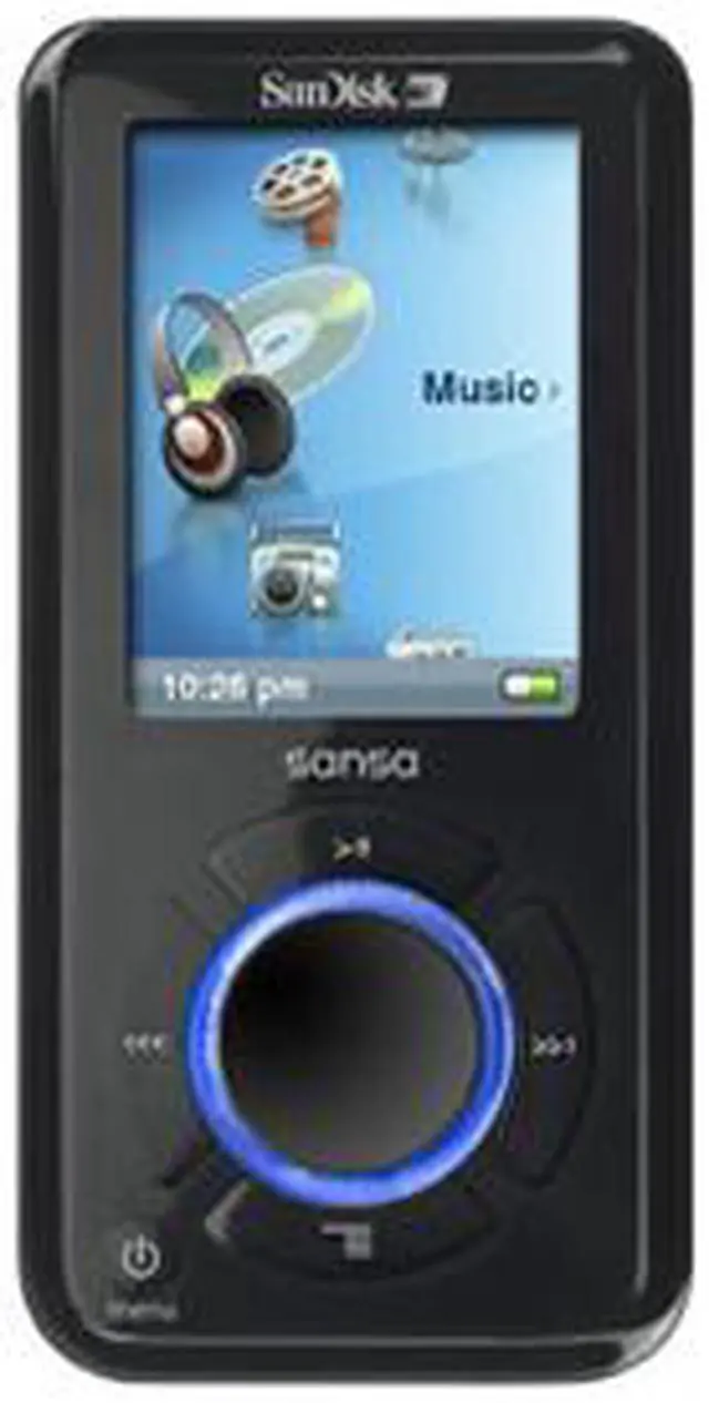Alt view image 2 of 3 - SanDisk Sansa e200 1.8" Black 8GB MP3 Player Sansa e280