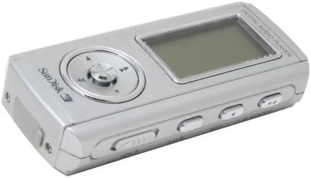 Alt view image 2 of 9 - SanDisk Silver 1GB MP3 Player SDMX1-1024R