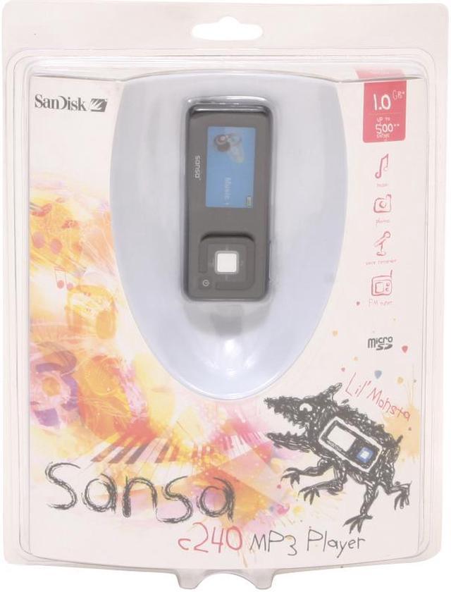 Alt view image 2 of 2 - SanDisk Black 1GB MP3 Player Sansa c240