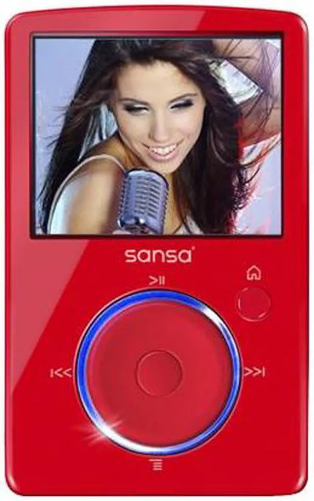 Main image of SanDisk Sansa Fuze 1.9" Red 4GB MP3 / MP4 Player
