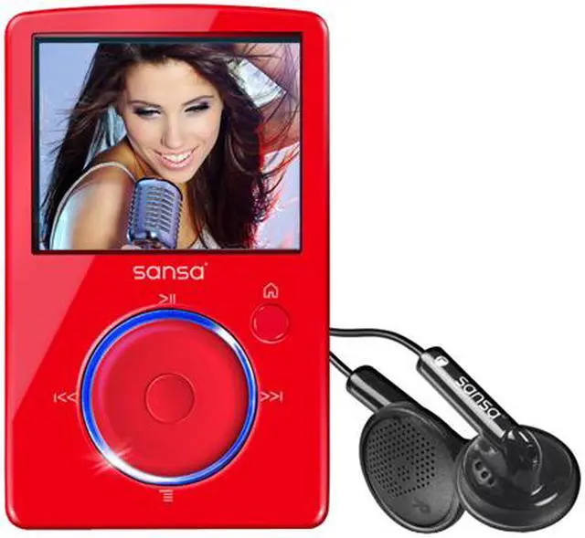 Alt view image 2 of 6 - SanDisk Sansa Fuze 1.9" Red 4GB MP3 / MP4 Player
