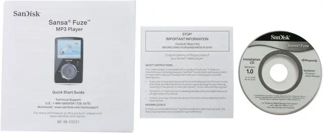 Alt view image 5 of 6 - SanDisk Sansa Fuze 1.9" Red 4GB MP3 / MP4 Player