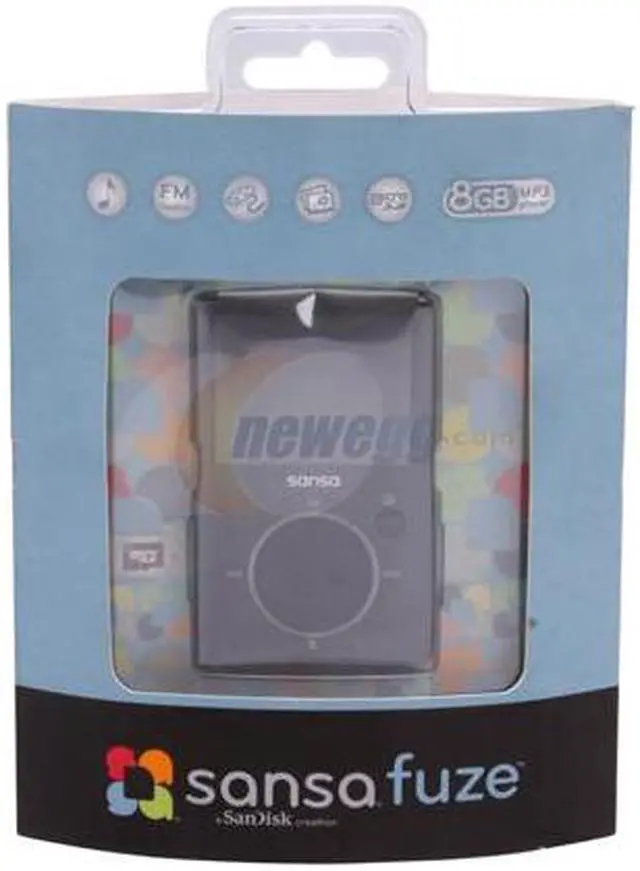 Alt view image 4 of 4 - SanDisk Sansa Fuze 1.9" Black 8GB MP3 / MP4 Player