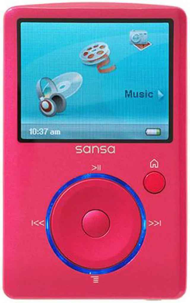 Alt view image 2 of 2 - SanDisk Sansa Fuze 1.9" Pink 4GB MP3 / MP4 Player