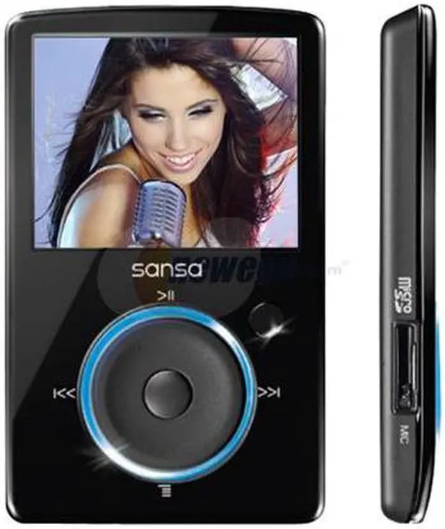 Alt view image 3 of 5 - SanDisk Sansa Fuze 1.9" Black 2GB MP3 / MP4 Player