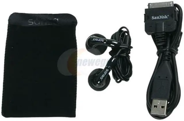 Alt view image 4 of 5 - SanDisk Sansa Fuze 1.9" Black 2GB MP3 / MP4 Player