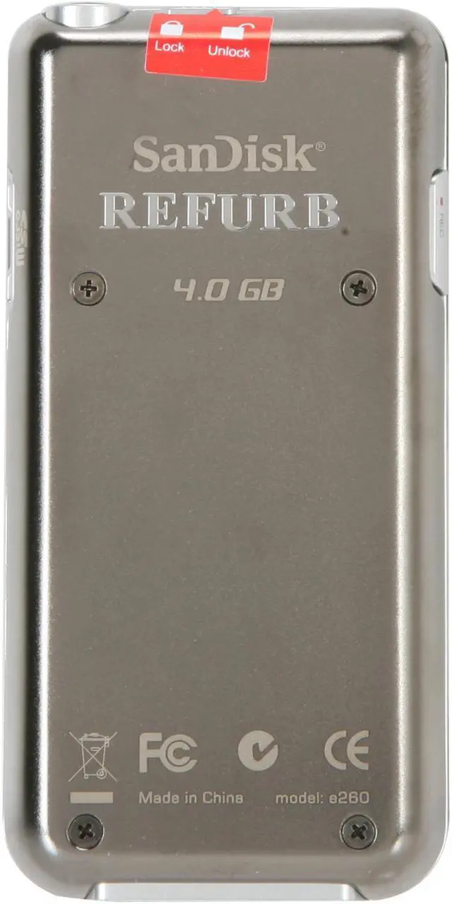 Alt view image 3 of 7 - SanDisk 1.8" Black 4GB MP3 Player Sansa e260