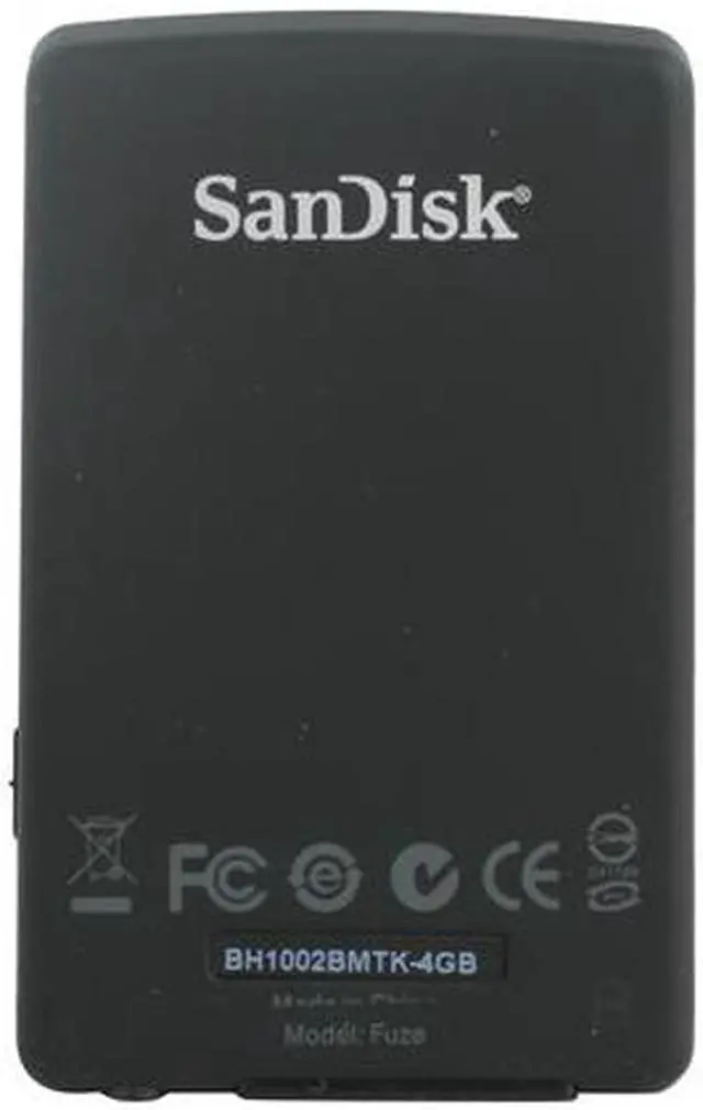 Alt view image 4 of 7 - SanDisk Sansa Fuze 1.9" Black 4GB MP3 / MP4 Player