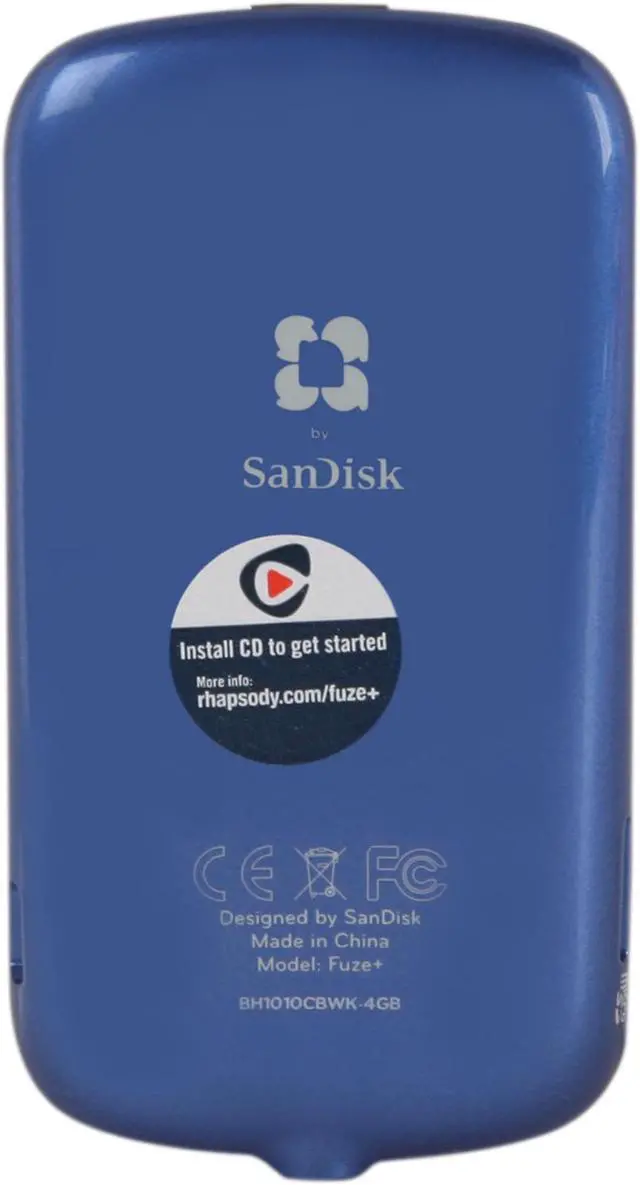 Alt view image 5 of 9 - SanDisk Sansa Fuze+ 2.4" Blue 4GB MP3 / MP4 Player SDMX20R-004GB-A57