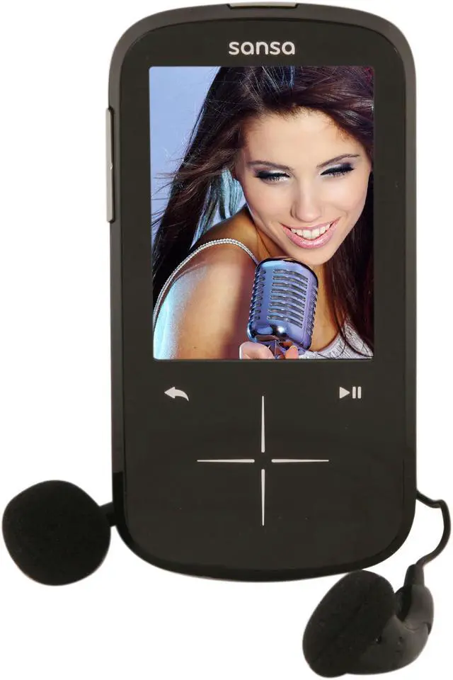 Alt view image 2 of 10 - SanDisk Sansa Fuze+ 2.4" Black 16GB MP3 / MP4 Player SDMX20R-016GK-A57