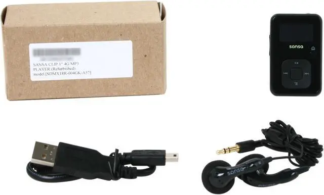 Alt view image 7 of 7 - SanDisk Sansa Clip+ 1.0" Black 4GB MP3 Player SDMX18R-004GK-A57