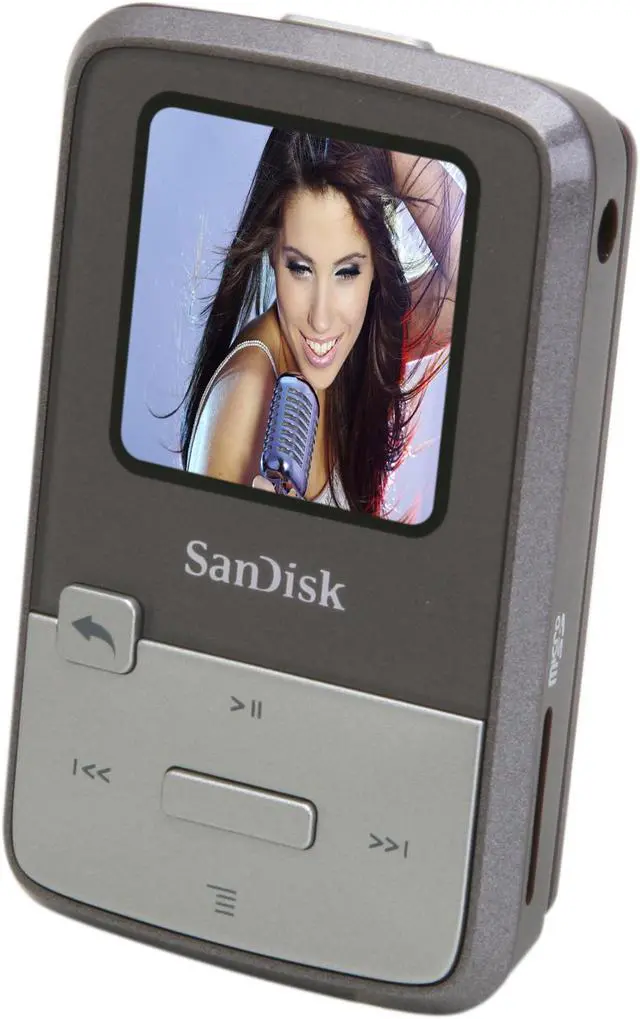 Alt view image 3 of 8 - SanDisk Sansa Clip Zip 1.1" Gray 4GB MP3 Player SDMX22-004G-A57G