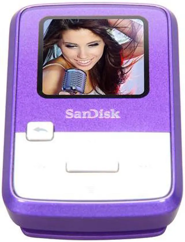 Alt view image 3 of 8 - SanDisk Sansa Clip Zip 1.1" Purple 4GB MP3 Player SDMX22-004G-A57P