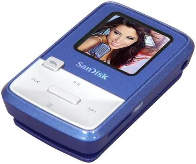 Alt view image 2 of 8 - SanDisk Sansa Clip Zip 1.1" Blue 4GB MP3 Player SDMX22-004G-A57B