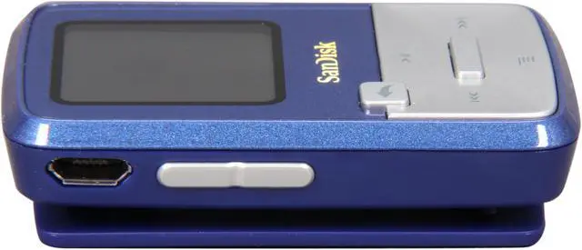 Alt view image 4 of 8 - SanDisk Sansa Clip Zip 1.1" Blue 4GB MP3 Player SDMX22-004G-A57B