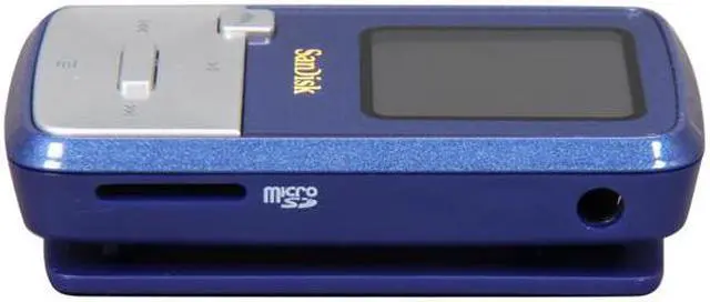 Alt view image 6 of 8 - SanDisk Sansa Clip Zip 1.1" Blue 4GB MP3 Player SDMX22-004G-A57B